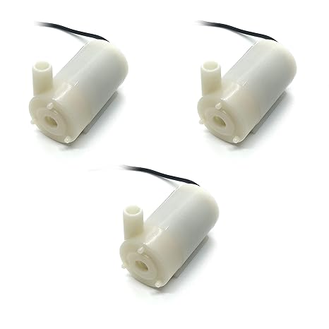 Homengineer 3X Tauch Pumpe 3-5V Tauchpumpe für Teich, Brunnen, Bewässerung f. Arduino Raspberry Pi etc.