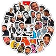 BulbaCraft Canadian Rapper Stickers – 50+ Hip Hop Stickers Inspired by Toronto Rap Culture – Waterproof Vinyl Stickers for Water Bottles, Laptops, Notebooks