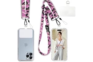 Phone Lanyard Crossbody Adjustable,Universal Crossbody Phone Strap with Phone Tab,Lanyards for Phone Case ID Badges