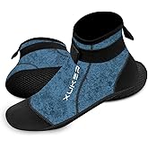 XUKER Water Socks Neoprene Socks, 3mm Glue Blind Stitch Sand Beach Volleyball Wetsuit Socks Water Booties for Diving