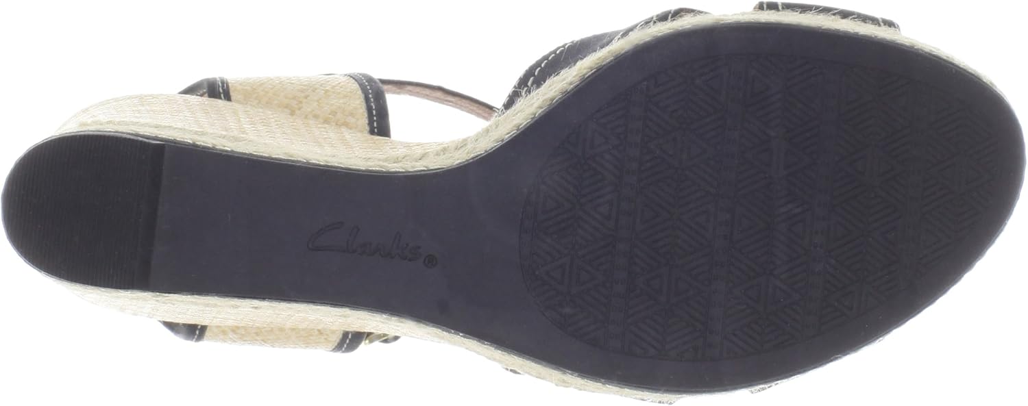 clarks women's amelia air espadrille platform wedges