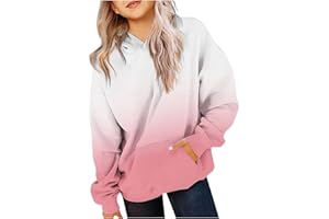Ayolanni Cute Hoodies for Teen Girls Trendy Preppy Hooded Sweatshirts Oversized Long Sleeve Shirts Gradient Clothes for Girls