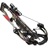 Barnett Whitetail Series Crossbow, Fast and Compact Camo Crossbow with 4x32mm Multi-Reticle Scope, 2 Arrows, Lightweight Quiv