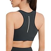 Yvette Front Zipper Sports Bras for Women High Support Color Blocking Plus Size Sports Bra High Impact for Running Workout