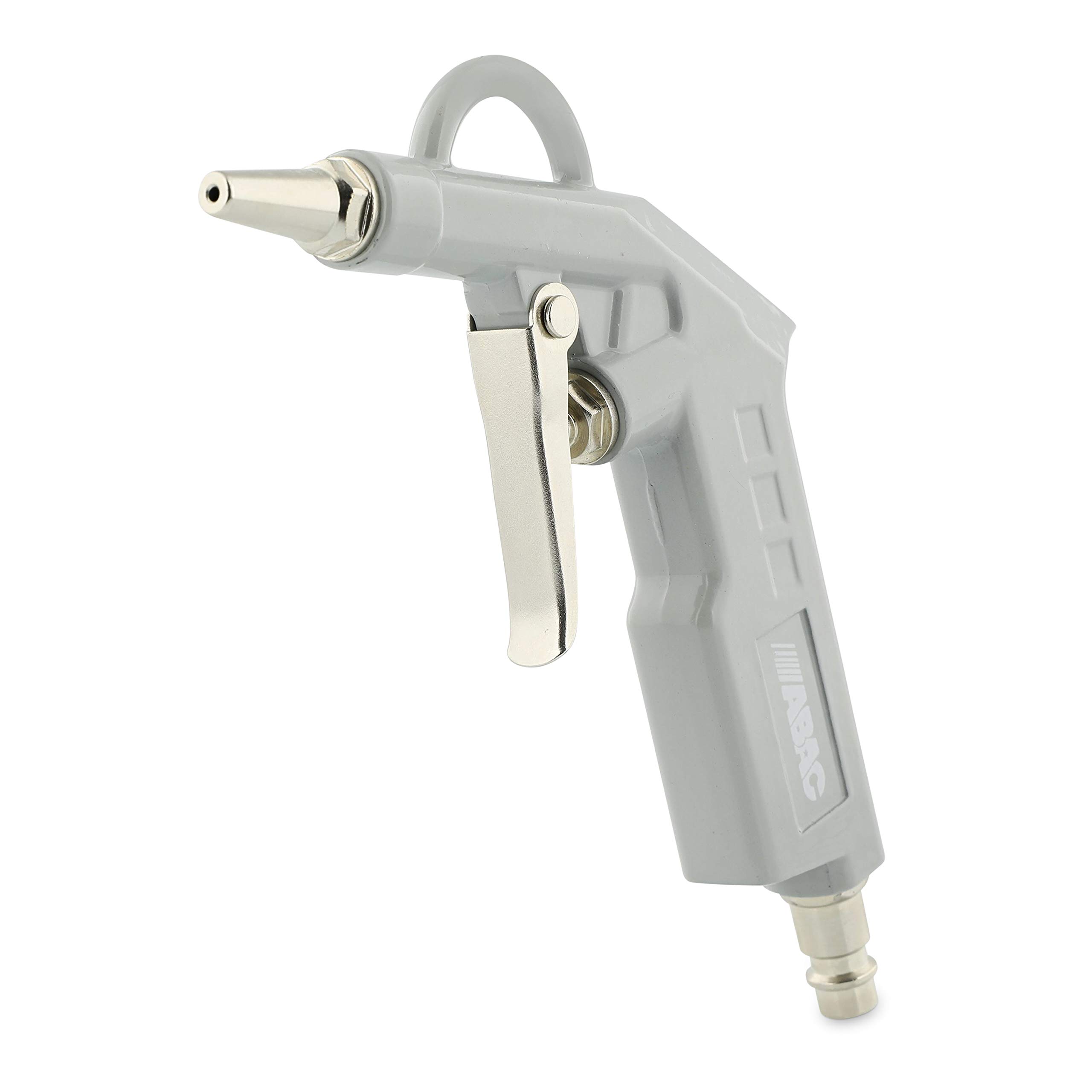 ABAC Druckluftpistole G-501, Ausblaspistole/Luftdruckpistole mit kurzer Düse, Ø 2 mm Düse, Druckluft Reinigungspistole mit max. Druck 8 Bar, Aluminium 4