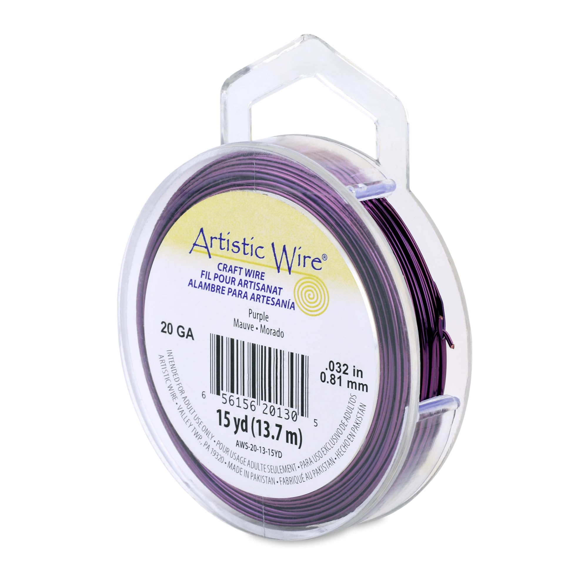 Beadalon 15-Yards Artistic 20-Gauge Wire, Purple — image 1