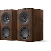 KEF Q Concerto Meta Three-Way Bookshelf Speaker - Pair (Walnut)