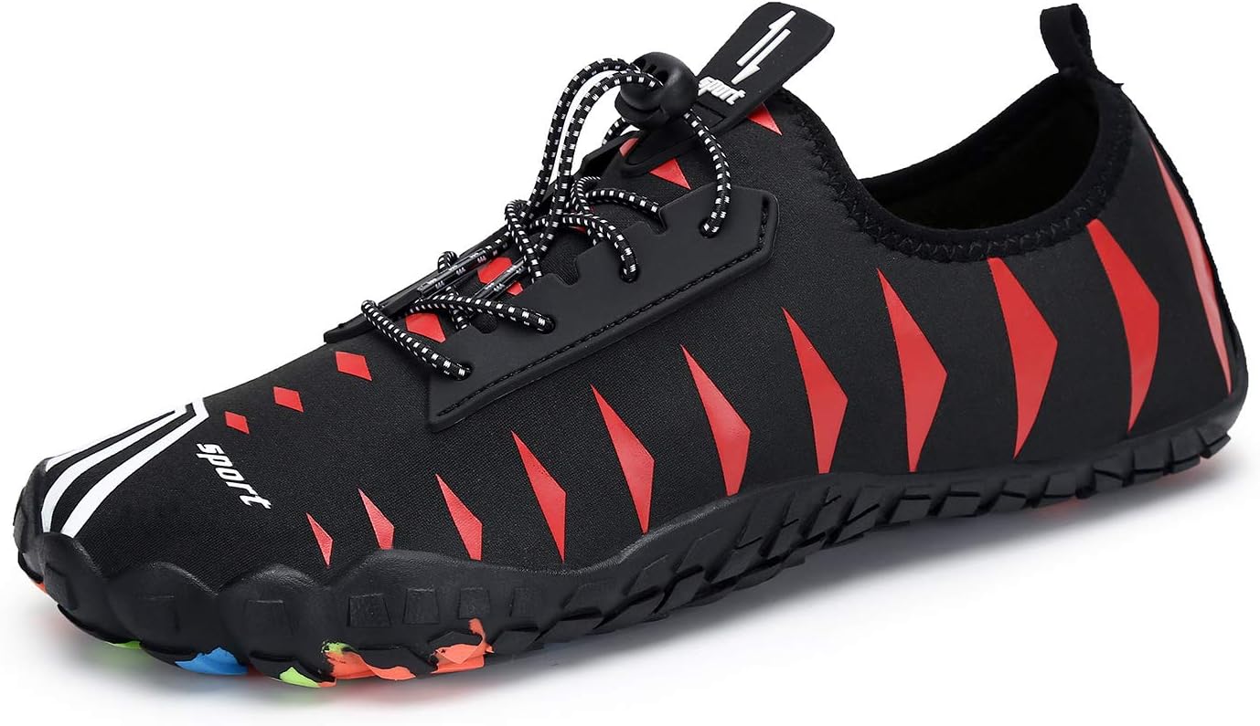 Barefoot Water Shoes Mens Womens Quick Dry Unisex Sports Aqua Shoes Lightweight Durable Sole for Beach Pool Sand Swim Surf Yoga Water Exercise