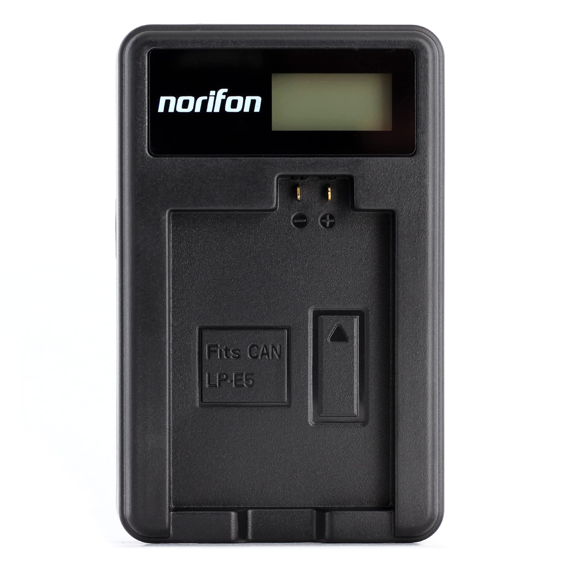 Norifon LP-E5 LCD USB Charger for Canon EOS 1000D, EOS 450D, EOS 500D, EOS Kiss F, EOS Kiss X2, EOS Kiss X3, EOS Rebel T1i, EOS Rebel XS, Xsi Camera and More