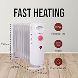 Belaco 1200W Mini Oil Filled Radiator 11 Fin Portable Heater view 3