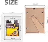 EGOFINE White A4 Frames Set of 4 Solid Wood with Mat 20x28.7 cm view 3
