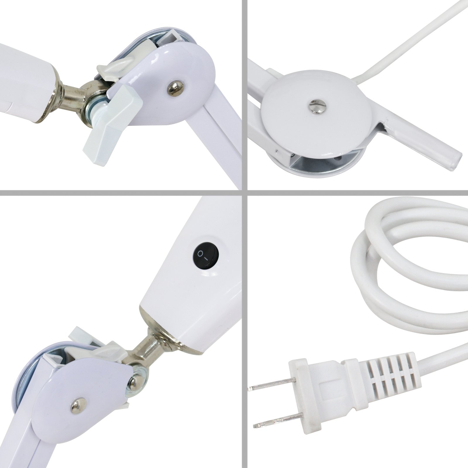 ZENY LED Magnifying Lamp w/Clamp Magnifier Desk Table Clamp Lamp