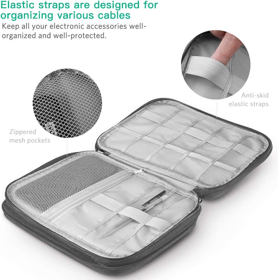 HCFGS Electronics Accessories Organizer Bag, Travel Cable Organiser Bag - Image 3
