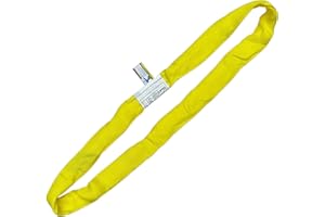 LIFTEX® - Trusted Since 1955 | Yellow ENR3 x 20' Endless Dual-Cover Polyester Round Sling (V:8400; C:6700; B:16800) | Lifting Rigging Moving Towing Hoisting