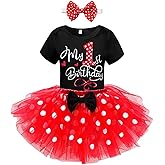 Nileafes Baby Girl One 1st Birthday Party Photoshoot Outfit Toddler Infant Tutu Tulle Headband Skirt 3pcs Clothing Set