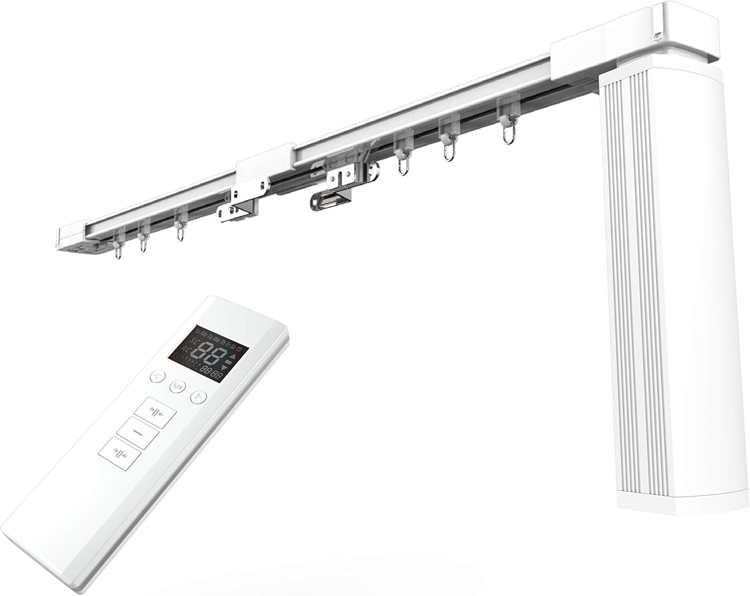 HC Smart Wifi Electric Curtain Tracks, Motorized Curtain Rods, Electric Curtain, Home Automation