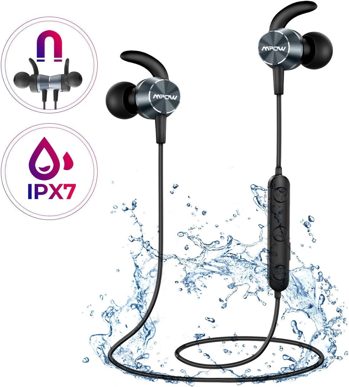 Bluetooth Headsets Bluetooth Earbuds for Gym Running W/MEMS Mic
