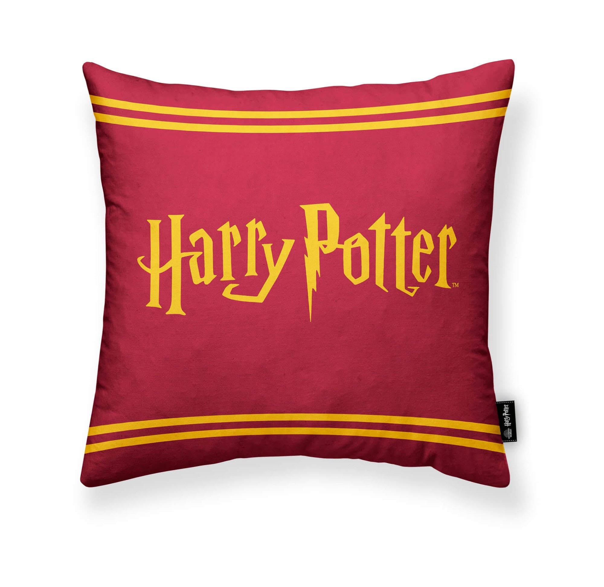 BELUM 100% Cotton Cushion Cover 45x45cm Harry Potter Red A Model | Harry Potter Cushion Cover | Half Panama Fabric 100% Organic Cotton
