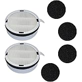 HP125 Filter Replacement Compatible with Hunter HP125 AirX Digital Air Purifier, Part Number H-HF125-VP H-HF125, 2 Filter +4 Activated Carbon Filter