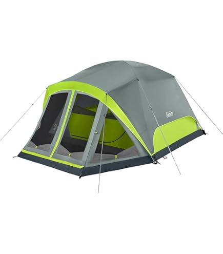 Amazon.com : Coleman Skydome Weatherproof Camping Tent, Featuring