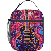 VANZEV Lunch Box for Women Men, Colorful Guitar Insulated Lunch Box Reusable Portable Lunch Bag Cooler Tote Waterproof Lunch Container for Office Picnic Work Travel Hiking