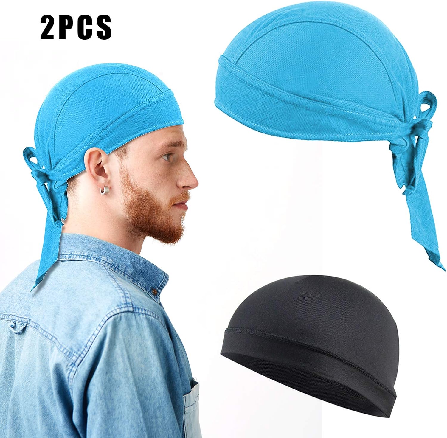 Travistar Sports Bandana Cap Kopftuch Unisex Unterhelm Mütze