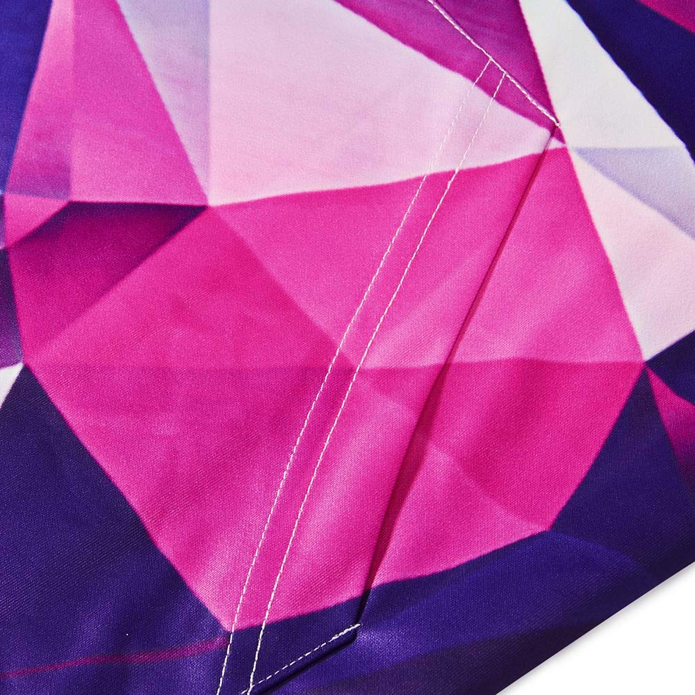 Bfustyle 3D Geometrie Gedruckt Slim Fit Langarm Hoodie Kleid Mit Kapuze Tunika Kleid Für Frauen Damen Teen Mädchen M