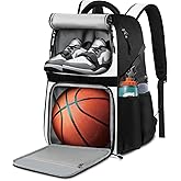 LOINTET Basketball Bag Backpack with Ball Holder Shoes Compartment, Large Basketball Accessories Sports Bag