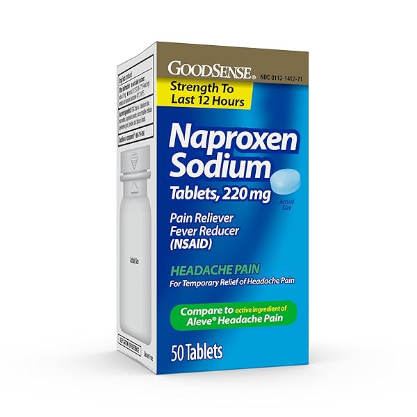 GOODSENSE NAPROXEN SODIUM TABLETS 220 MG, HEADACHE PAIN,...