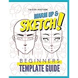 Warm Up & Sketch: Beginners Template Guide | FACES Edition by RawSueshii: Faces Edition for Adults, Teens, Tweens & Kids