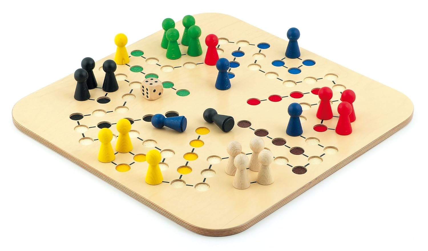 Holz Brettspiel Mensch ärgere Dich Nicht