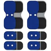 AUVON Wireless TENS Unit Electrode Pads 12 Pcs, 2 Sizes, Latex-Free | Only Compatible with AUVON Wireless TENS Device TX6224, Reusable TENS Unit Replacement Pads, Premium Stickiness, Blue
