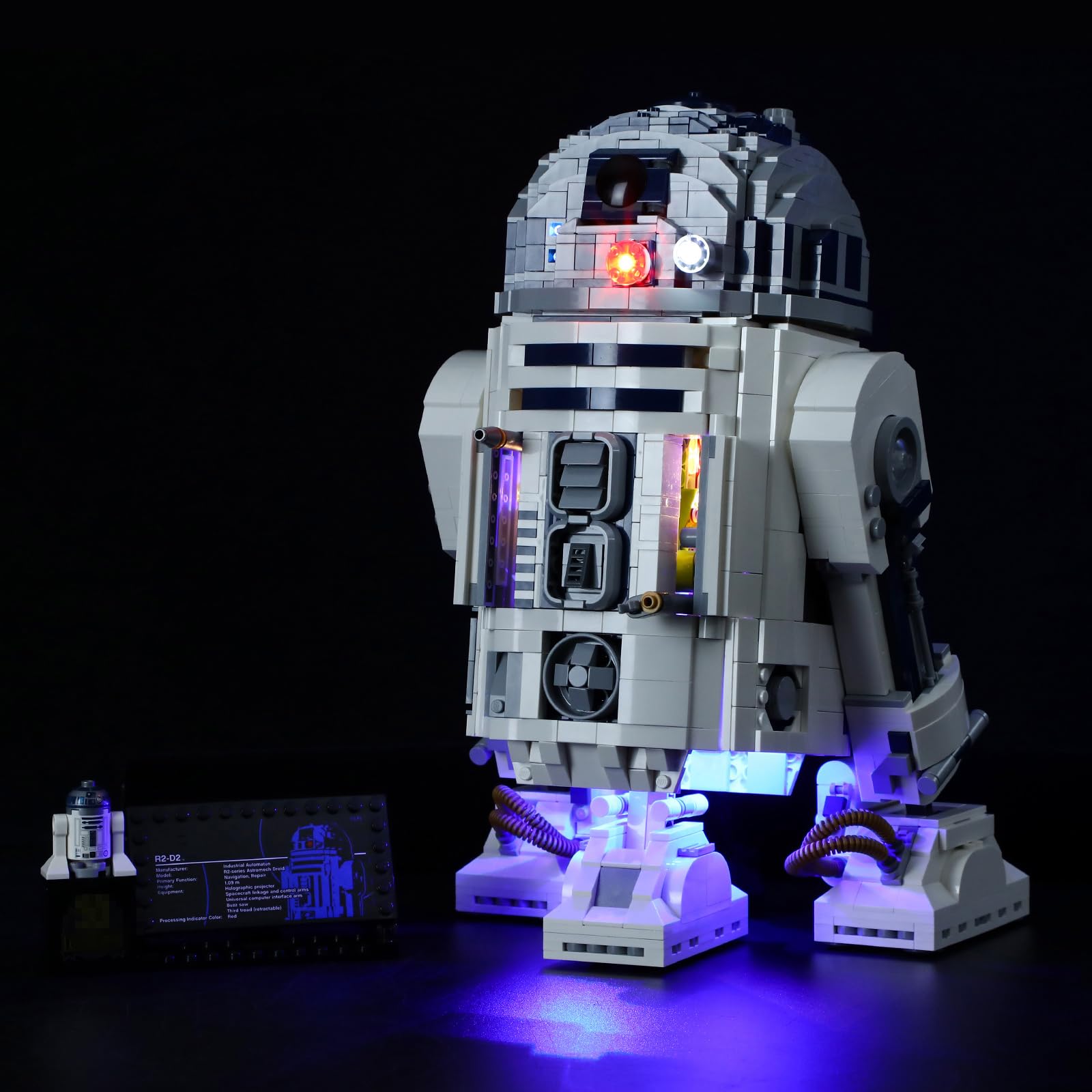 MENZAVA LED Light Set Compatible with LEGO 75308 R2-D2 Star Wars Building Blocks Model - Model Set NOT Included