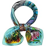 ANDANTINO100% Real Mulberry Silk Scarf -21'' x 21''- Lightweight Neckerchief –Women Men Small Square Digital Printed ScarvesGlobal Recycled StandardGlobal Recycled StandardGlobal Recycled Standard