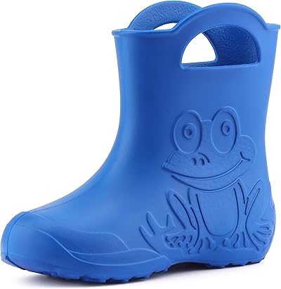 Ladeheid Eva federleichte Kinder Gummistiefel für Jungen und Mädchen Regenschuhe Bequeme und wasserdichte Regenstiefel Kinder LA-CA-01