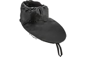 attwood 11776-5 Kayak Nylon Spray Skirt with Mesh Storage Bag, Black