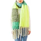 Wander Agio Winter Warm Scarf for Women Long Shawl Large Scarves Cold Weather Thick Blanket Scarfs Color Matching