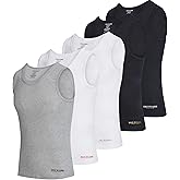 True Religion Lightweight Tank Tops for Men, 5 Pack Classic Ribbed Cotton Mens Undershirts