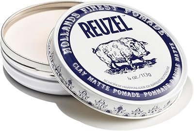 Reuzel Clay Matte Pomade Hair Wax for Men Medium Hold 113g