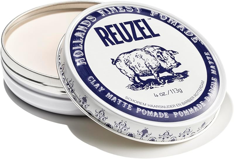 Reuzel Clay Matte Pomade Hair Wax for Men Medium Hold 113g
