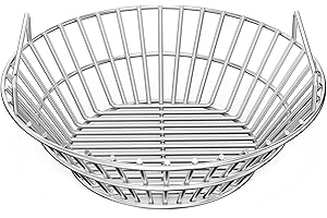 Onlyfire Stainless Steel Charcoal Ash Basket Fits Large Big Green Egg Grill, Kamado Joe Classic, Pit Boss, Louisiana Grills,P