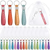 Bucherry 24 Sets Employee Appreciation Keychain Gifts Bulk Silicone Keychain Motivational Thank You Staff Gifts for Coworker(Multicolor)