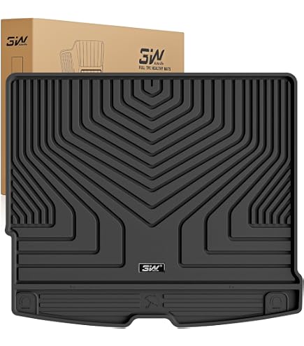 Premium Cargo Liner For Volvo XC60 2018-2023 Crossover - 100% Protection - Custom Fit Car Trunk Mat - All-Season Black Cargo Mat - 3D Shaped Laser Measured Trunk Liners For Volvo XC60