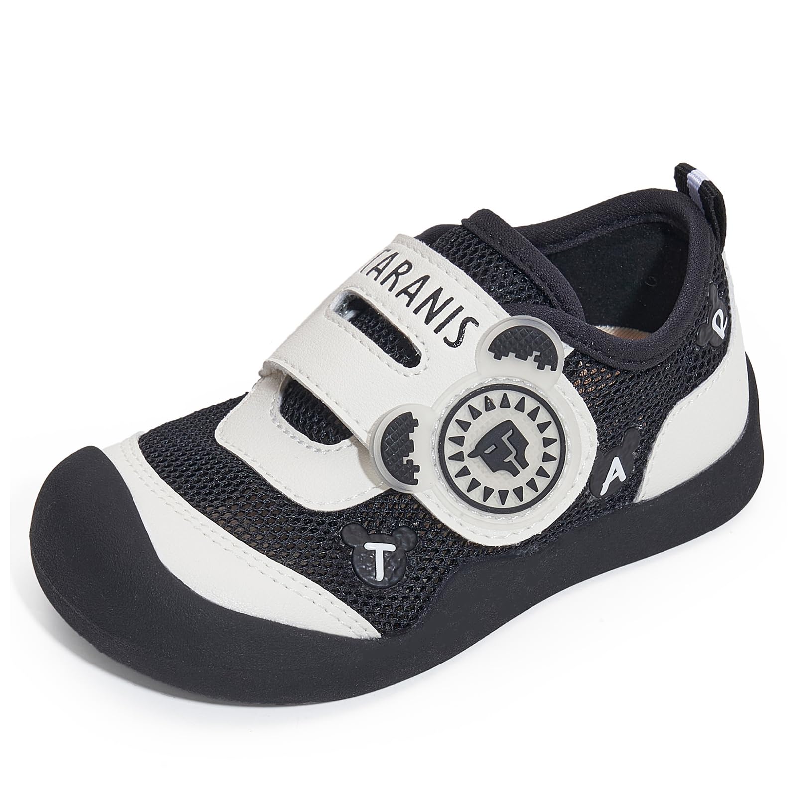 Photo 1 of TARANIS Toddler Shoes for Baby Girls Sneakers Barefoot Walking Shoes Black24