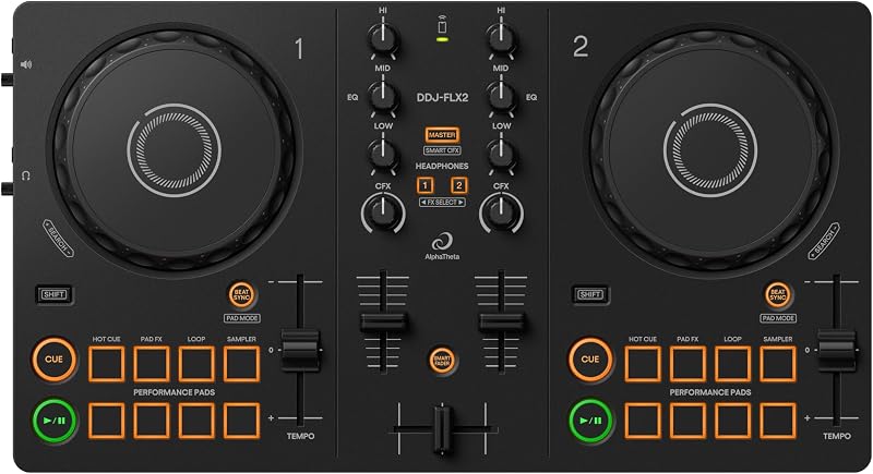 Pioneer DJ DDJ-FLX2 Console DJ Compatta a 2 Canali
