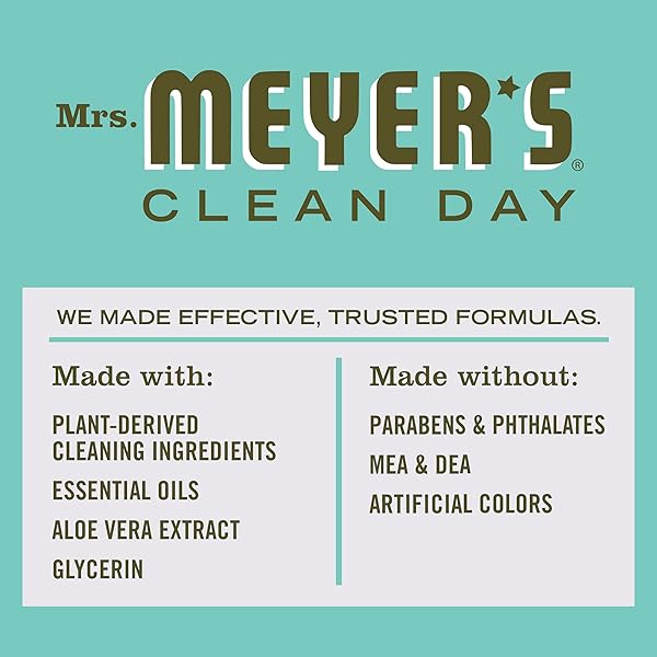 MRS. MEYER’S CLEAN DAY LIQUID DISH SOAP REFILL, BASIL, 48 FL. OZ