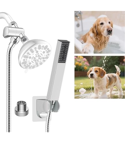 Kurgo Go Shower pour chiens, douche de camping pour animaux de compagnie, douche extérieure pour chien, randonnée, camping, douche de plage, portable, peut contenir 6 l d'eau, vert