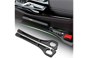 Lot de 2 organiseurs de remplissage de siège de voiture avec deux fentes de rangement, organiseur amélioré pour ranger des ar