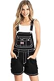 Revolt Womens Juniors Classic Retro Shortalls