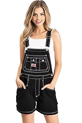 Revolt Womens Juniors Classic Retro Shortalls
